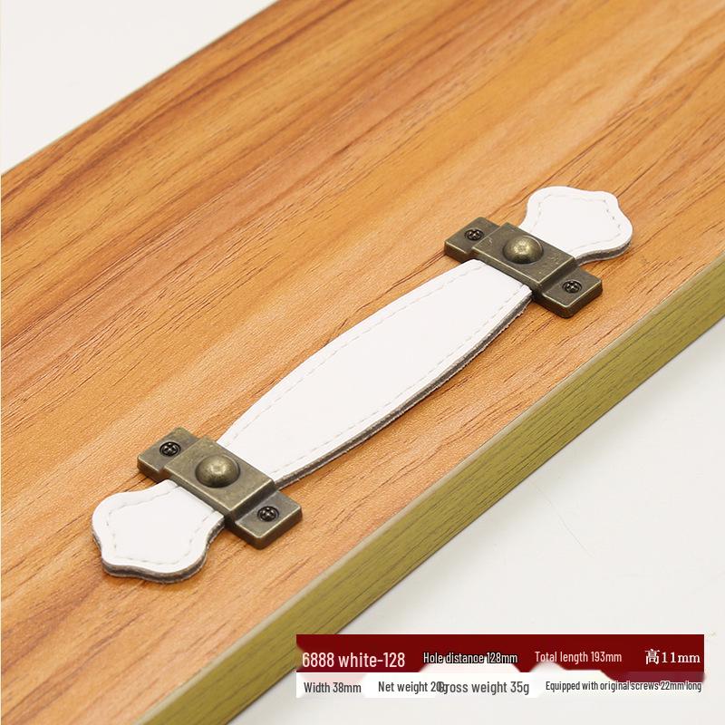 Brown-Black Leather Handle for Suitcases, Bags, Drawers, and Cabinets