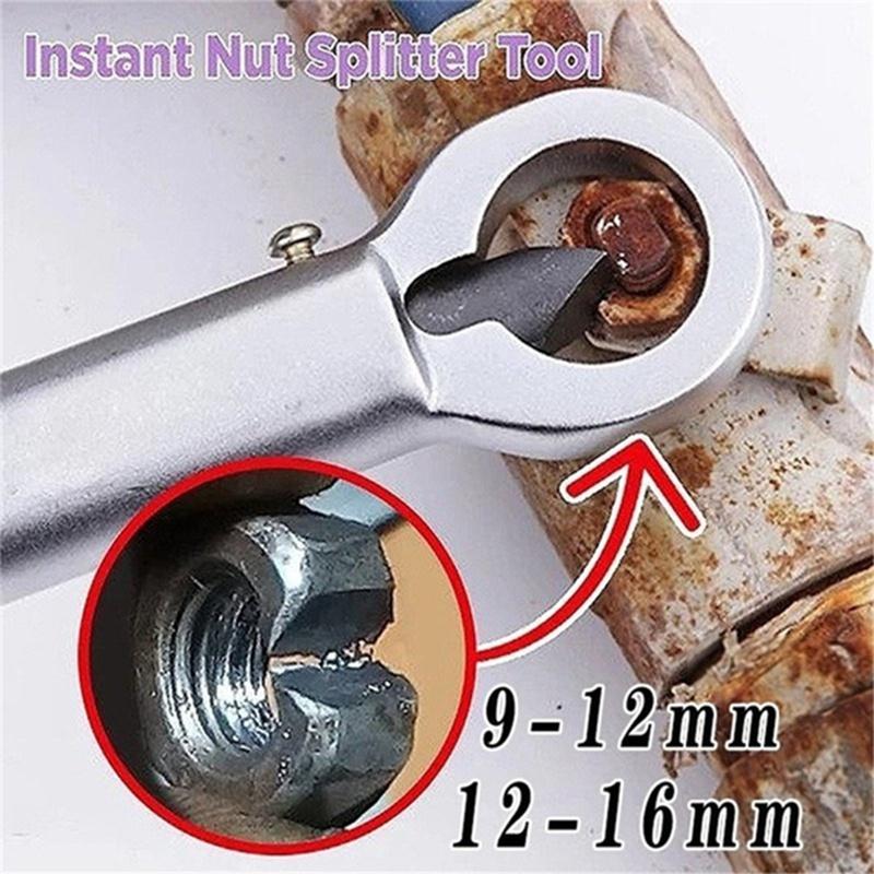 1Pcs Nut Splitter Breaker 9-12mm/12-16mm Adjustable Nut Remover Extractor Tools