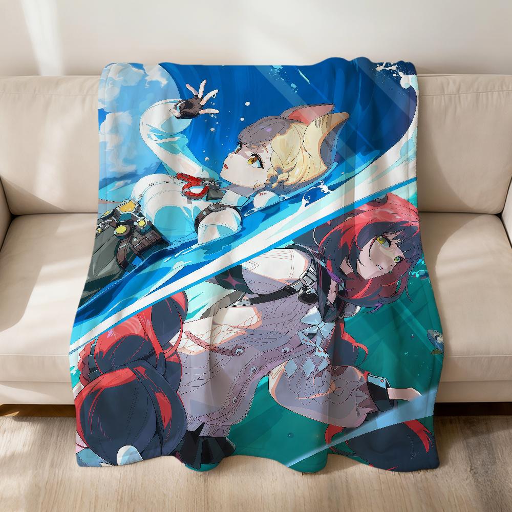 Ukinami Yuzuha Alice cp carino Zenless Zone Zero morbida calda coperta di peluche divano soggiorno animale domestico hogar camera da letto regalo casa Auto portatile