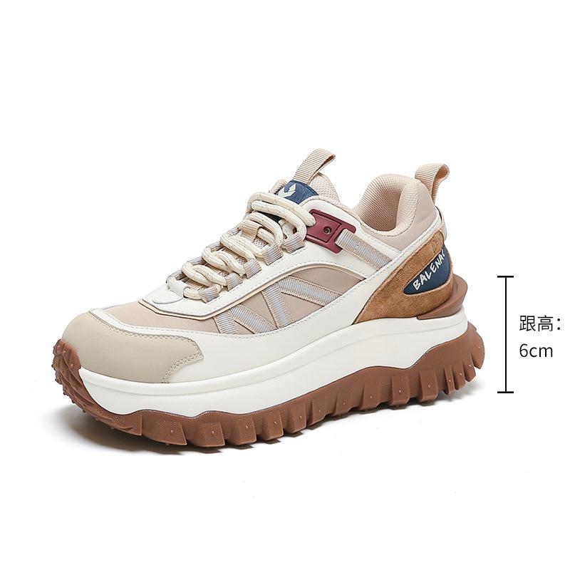 Strictly selected Maillard platform retro dad shoes casual versatile breathable Korean version sports shoes heightening fashion shoes women