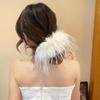 Solid Color Plush Hair Ring Korean Style Elastic Hair Bands Trendy Furry Scrunchies  for Women