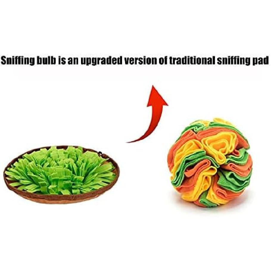 

Dog Snuffle Toy Snuffle Treat Ball Pet Training Food Mat Nosework for Dogs Large Small Pet Treat Interactive Puzzle Dispenser Toys Machine Washable