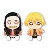 Demon Slayer: Jucărie de pluș Kimetsu no Yaiba Șezând BIG 2 - Nezuko Kamado & Zenitsu Agatsuma (Set de 2) - Aproximativ. 25cm