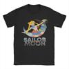 Sailors Moons Adventures T-Shirt for Men Women Vintage Cotton Tees Crewneck Short Sleeve T Shirts Summer Clothing