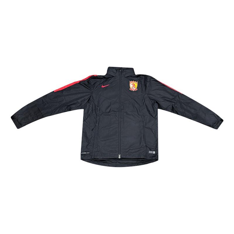 Nike 2016 Season Guangzhou Evergrande Player Version Stand Collar Zipper Long Sleeve Jacket Men jackets 777241-010 L