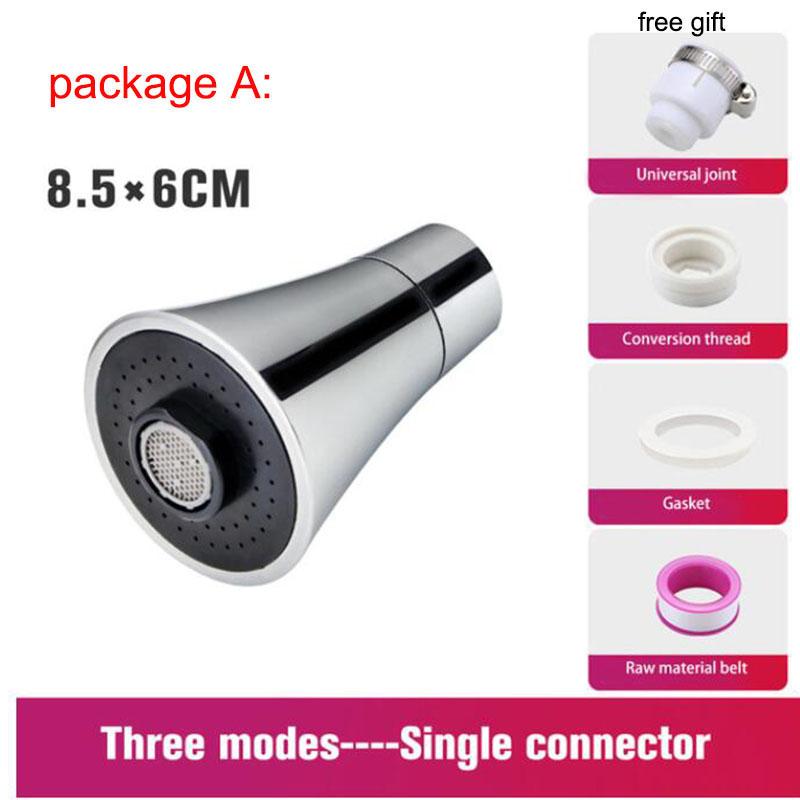 

Универсальный кухонный кран-адаптер для водопроводной насадки с регулируемым давлением, поворотный шланг для воды на 360 градусов, вращающаяся головка водопроводного крана, водосберегающий душ B4