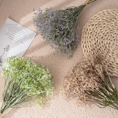 INS Style Baby's Breath Artificial Flower Bean with Grass - Green Plant Decoration, Handicraft YC1072