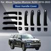 Car Modification Accessories Door Handle Cover Trim Paste Style Carbon For 4 Door Toyota 4Runner N280 2010 2011 2012 2013-