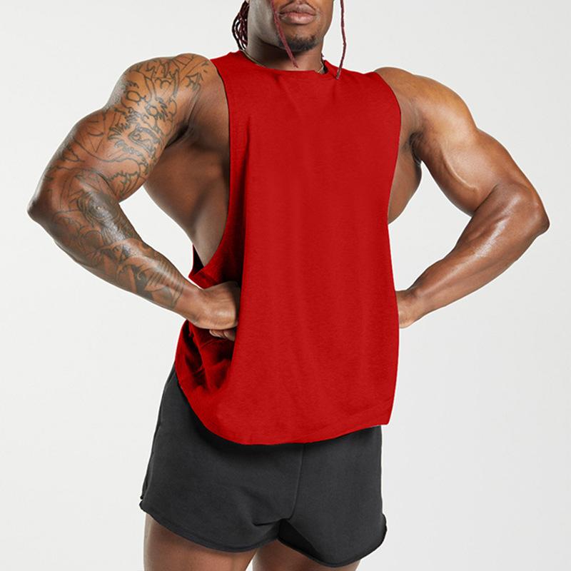 Summer Men's Gym Tank Top Fitness Training Clothing Quick-drying Loose Bodybuilding Sleeveless Shirt Men Fashion Basketball Vest