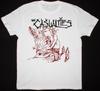 Vtg THE CASUALTIES Band ROCK Baumwolle Weißes Hemd Unisex S5XL MM1163 Unisex T-Shirt
