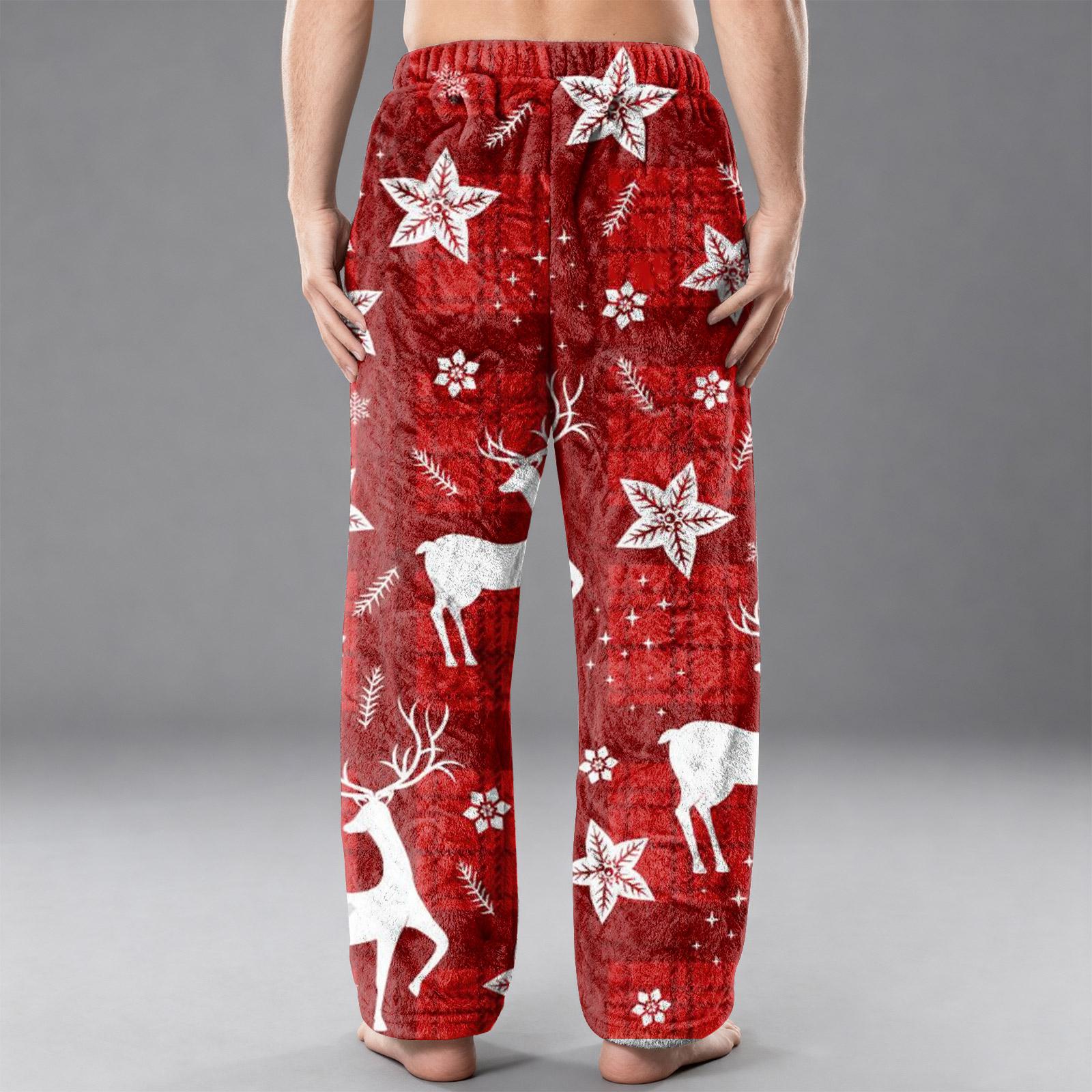 

Мужские фланелевые повседневные брюки с карманом, Повседневные брюки с принтованным карманом, Домашние брюки для сна XXXL белый