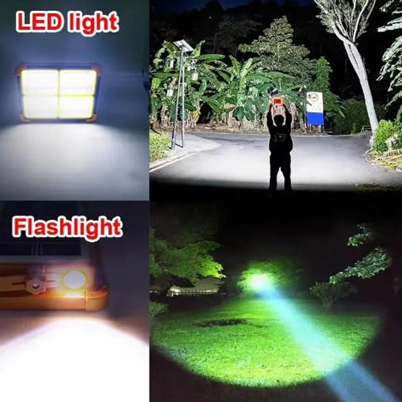 5-Colors Adjustable Emergency Solar Light Ip68 Waterproof Solar Led Flood Light With Panel