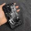 Sigilcore Punk Angel Phone Case For IPhone 17 Air 16 E Pro Max 15 14 13 Mini 12 Pro 11 Max Plus Black Glass Cover