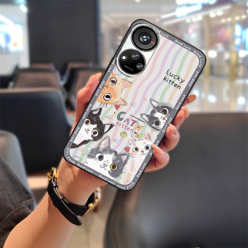Graffiti Shockproof Phone Case For ZTE Blade V40S/Axon40 SE TPU Full Wrap Protective Anti-dust Back Cover Cute Durable