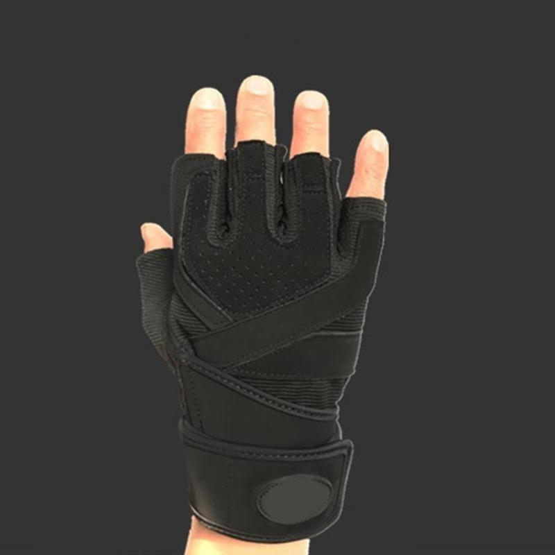 Weight Lifting Gym Gloves Men Sports Gloves Fitness Workout Exercise Training Protect Wrist Weightli