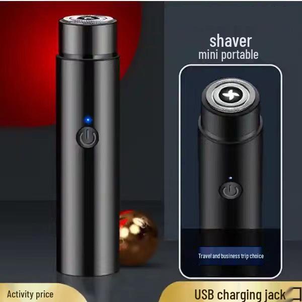 2024 Mini Travel Electric Shaver for Men - Full Body Washable Beard Trimmer, Perfect Gift for Boyfriend
