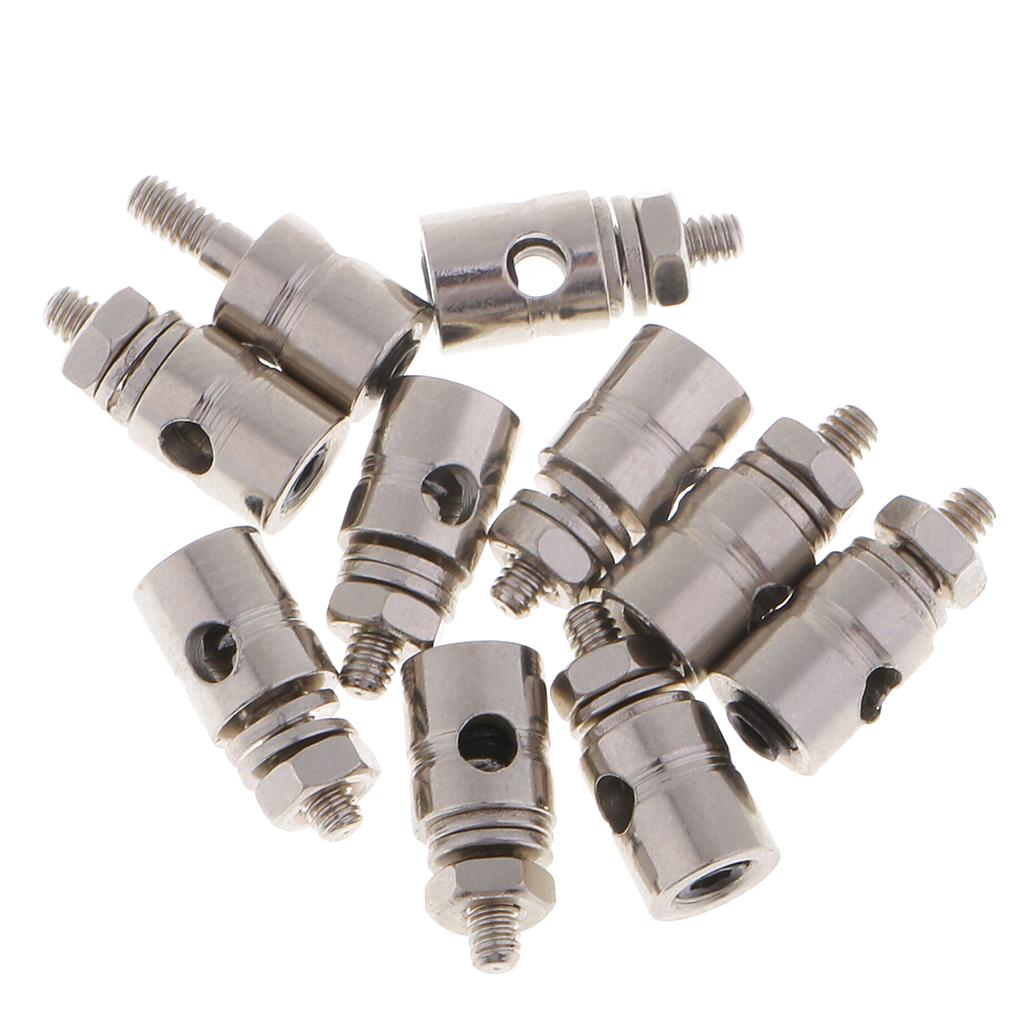 10 Pieces Linkage Stopper Adjustable Pushrod Connector Control Arm Servo RC