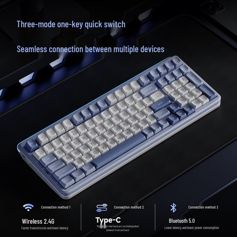 EWEADN ES98 Tri-Mode Gasket Hot-Swappable Mechanical Keyboard