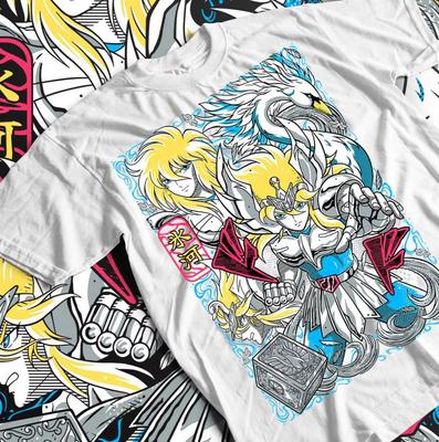 T-shirt Anime Saint Seiya Constellation du Cygne Cadeau Haut Confortable et Mode T-shirt pour Unisexe et Femmes au Printemps et en Été