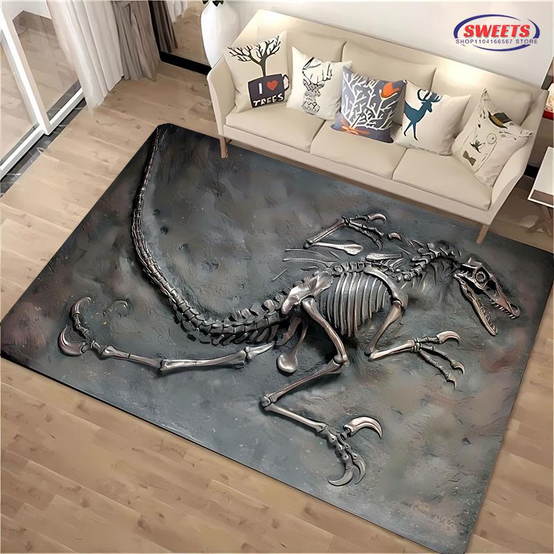 

Interesting Dinosaur Fossil Patterns Carpet Bedroom Living Room Children s Room Non-slip Mat Home Decor rug Nice Luxury Gifts 40x60cm