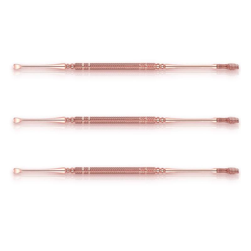 In-Stock Stainless Steel Dual-Ended Ear Pick Set - Massage & Clean Ears Efficiently