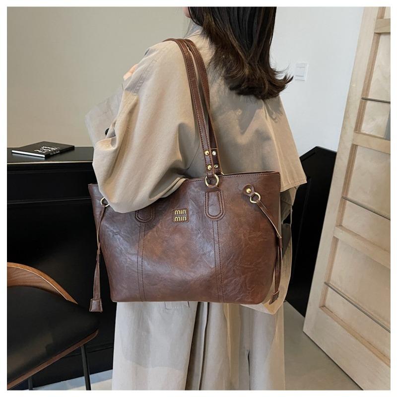New minimalist PU large capacity underarm tote bag for women, fashiable casual shoulder bag, stylish handbag