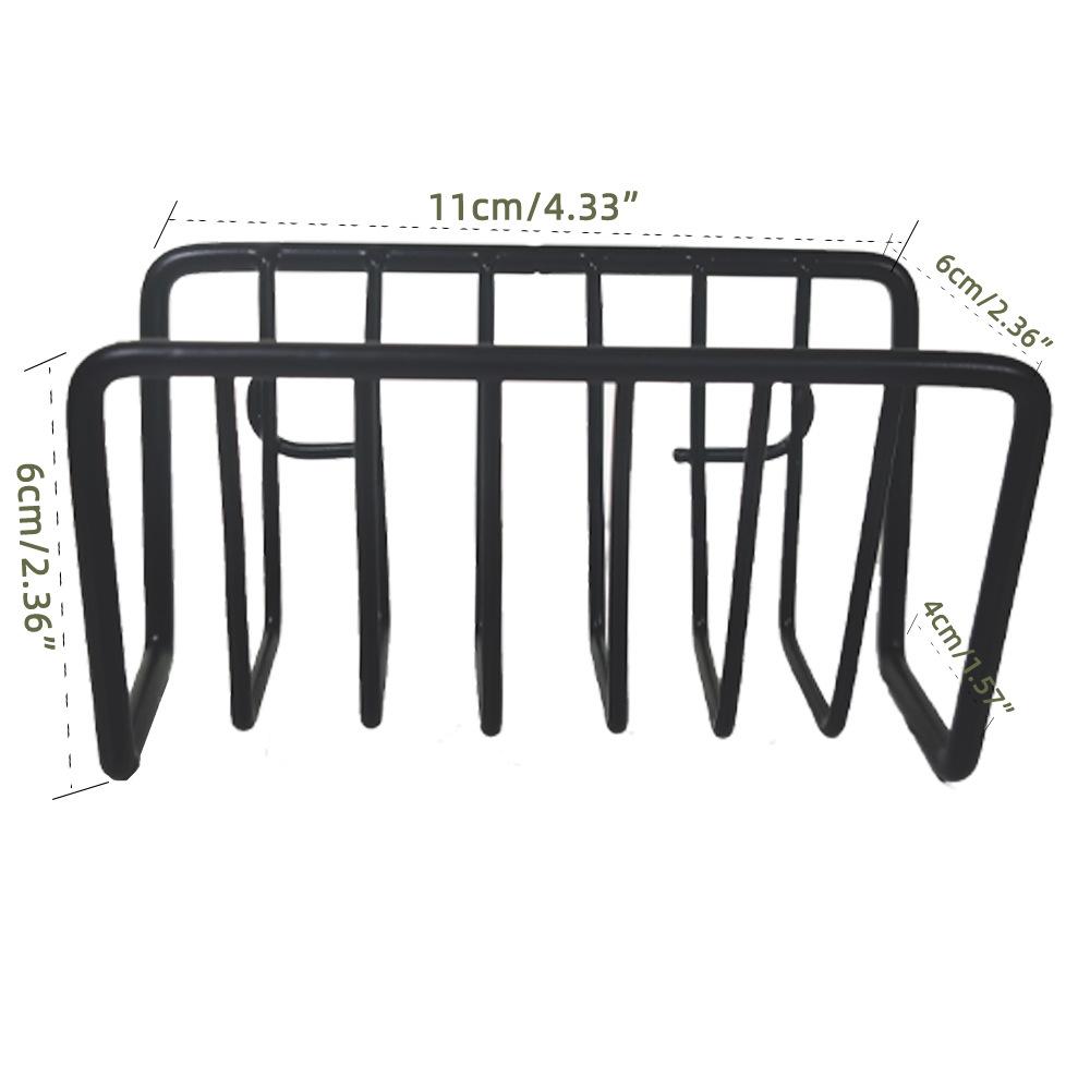 

Подставка для губки для раковины, полка для хранения слива, кухонная проволочная полка из нержавеющей стали, тряпка-органайзер, держатель, кухонная полка для хранения чёрный