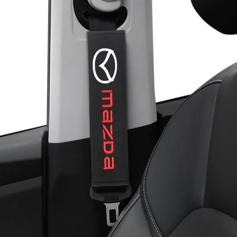 Car Head Neck Rest Pillow Seat Belt Protect Shoulders Pads for Mazda 2 Mazda 3 MS Mazda 6 CX-5 CX5 BT-50 CX-30 AXELA Accessories