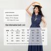 Shangdoupila Women's Linen Blend Sleeveless Shirt & A-line Skirt Set