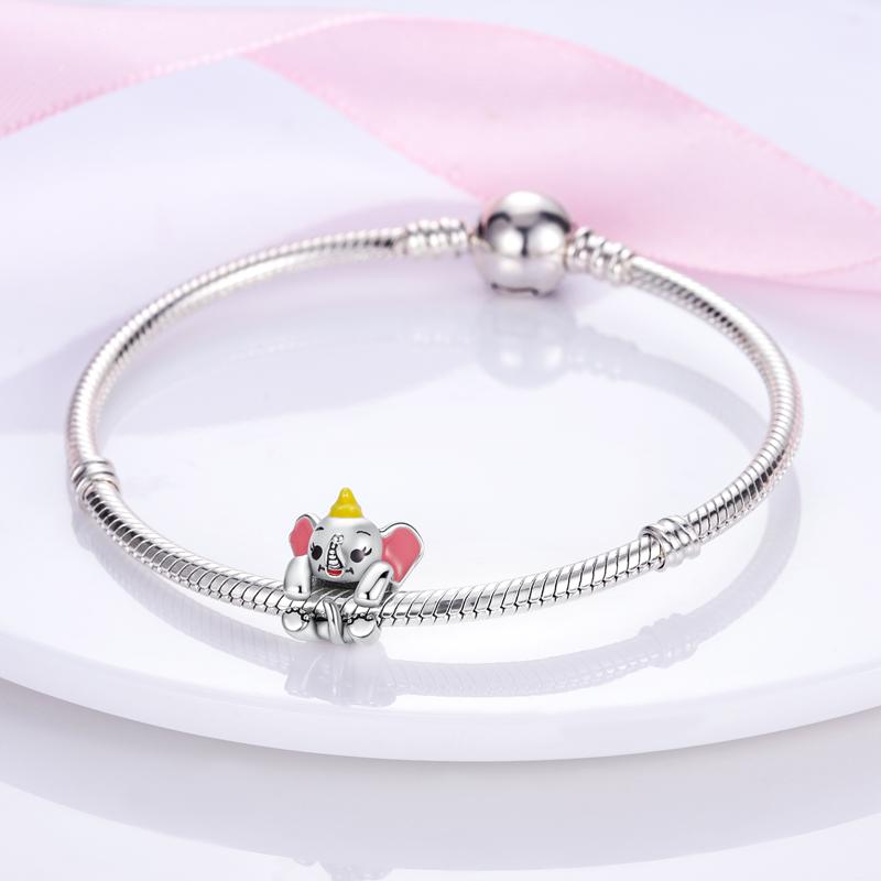 Cute Elephant Animal Beads Copper Original Beads Fit Original Charm Bracelet Beads Jewelry Fine Gifts For Women