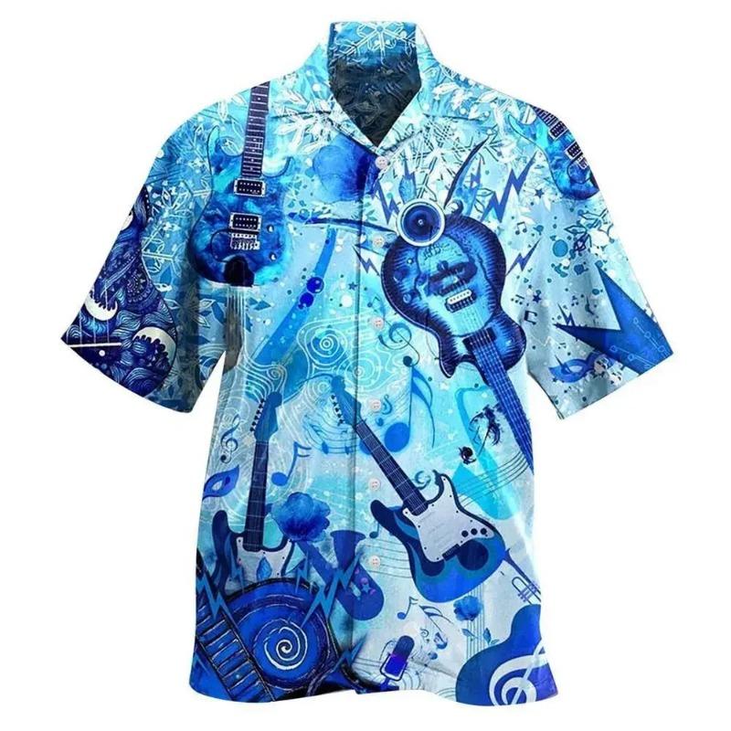 Men's Tropical Hawaiian Shirt Loose Fit Breathable Beach Casual Wear