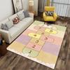 Hopscotch rug with fun designs for kids' playtime Suitable for use as an anti-slip game mat for living room and bedroom sofas