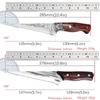 2 stücke Edelstahl Ausbeinmesser Handgeschmiedet Muster Hand Fleischmesser Schneiden Obstmesser Küchenwerkzeuge