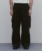 ANDAGAIN Corduroy Wide Cargo Pants (Brown