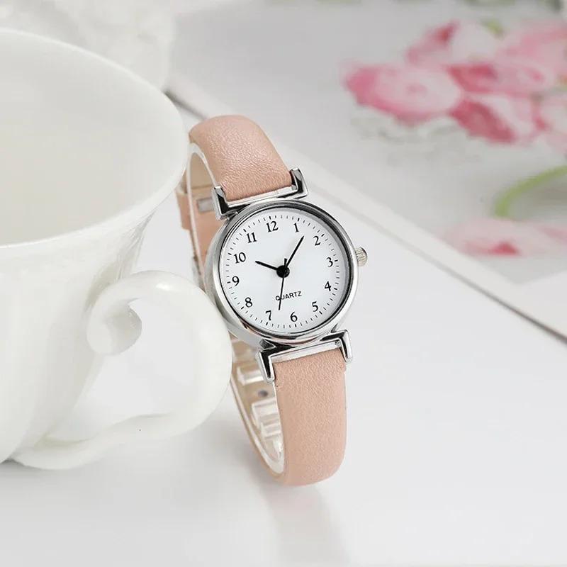 Quartz Watchesfor Women Ladies Small Dial Casual Watch Leather Wristwatch