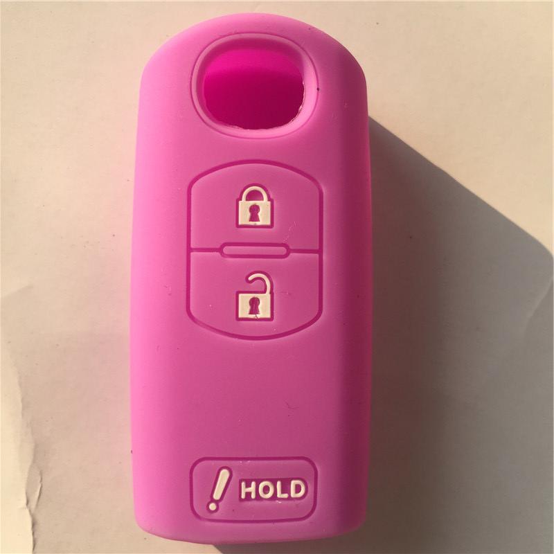 Silicone rubber car key Case Cover for Mazda 2 3 5 6 CX5 CX-5 M2 M3 M5 M6 GT 2015 2016 Smart remote key 3 button