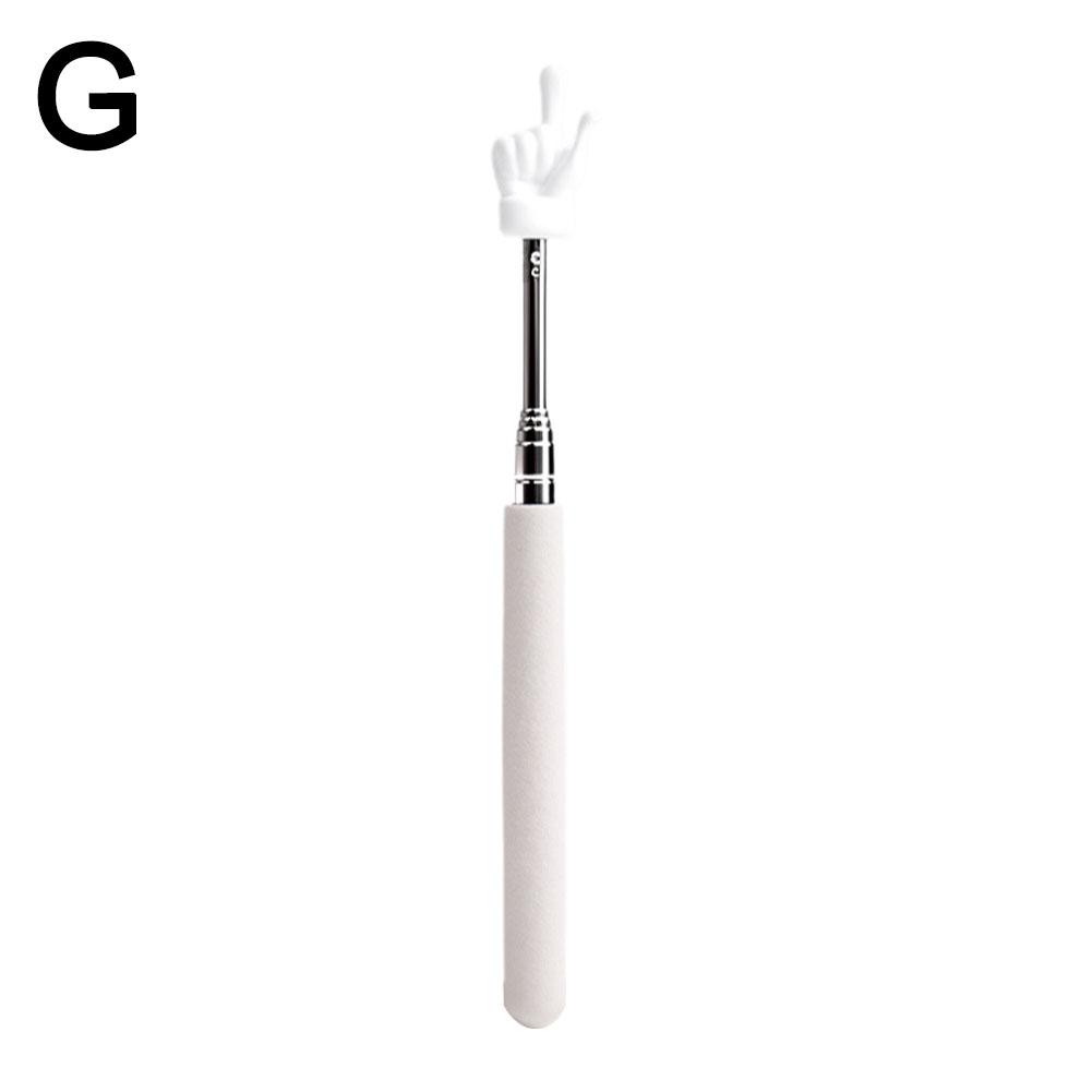 Colorful Finger Design Retractable Teacher Pointer Anti-slip Handle Teaching Guide Pointer Teaching Stick Whiteboard Pointer