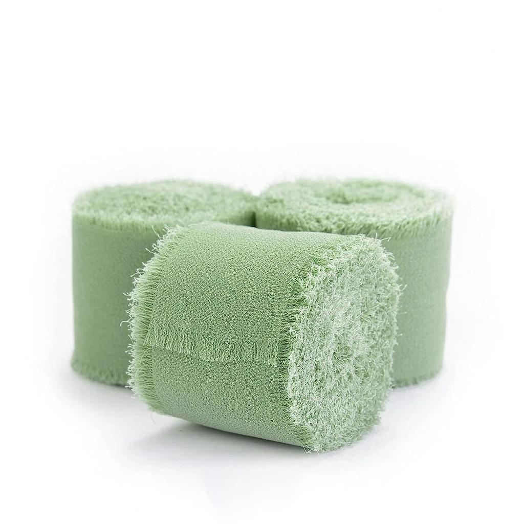 4CM * 5M Panglică de mătase din șifon de satin, tăiată manual, pentru invitații de nuntă, împachetat buchete, decorațiuni pentru petrecerea de aniversare, cadouri