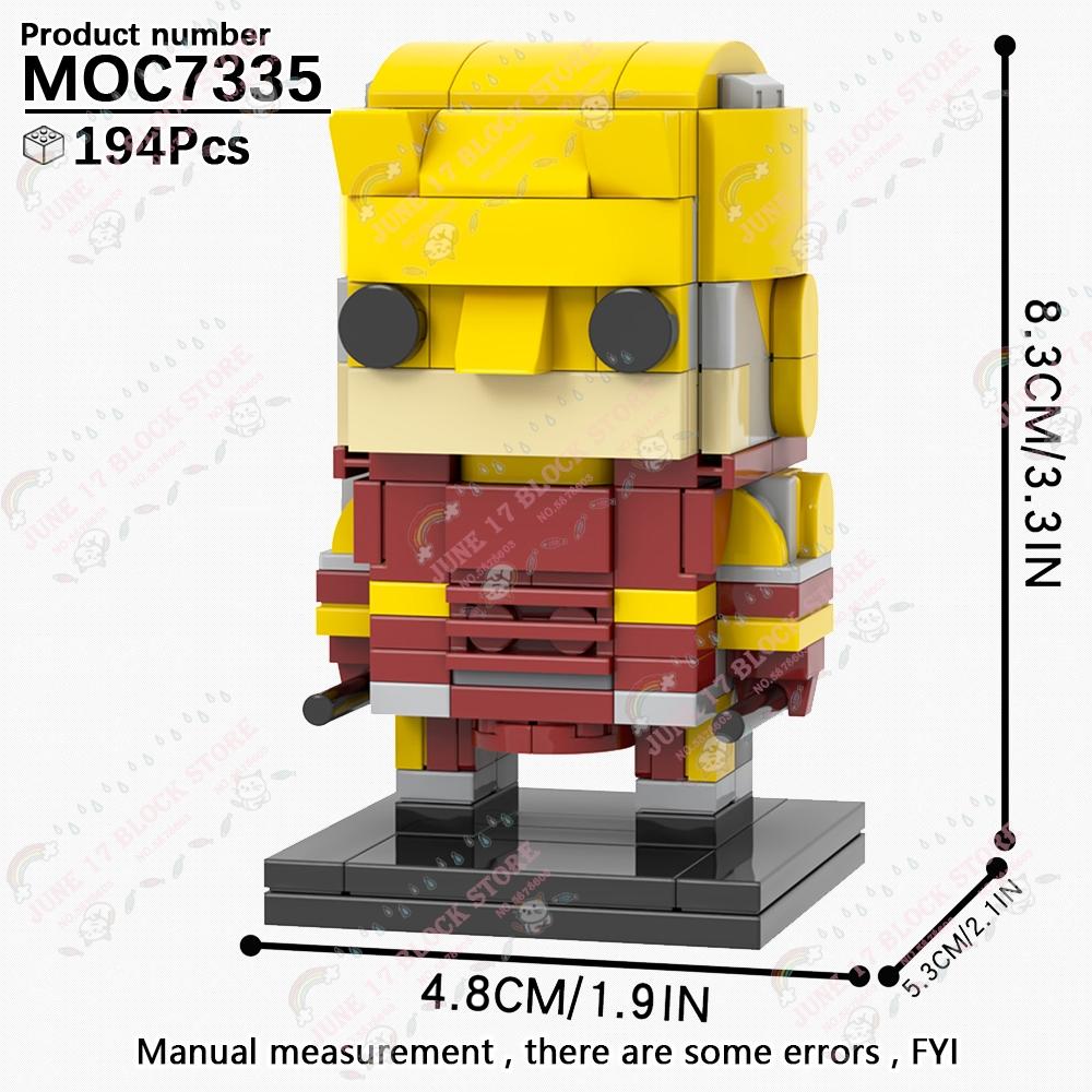 MOOXI Superhero Brickheadzed MOC Brick Movie Figure Doctor Doom Witch Kingpins Scale Model Compatible Building Block Toy Children Gift Present