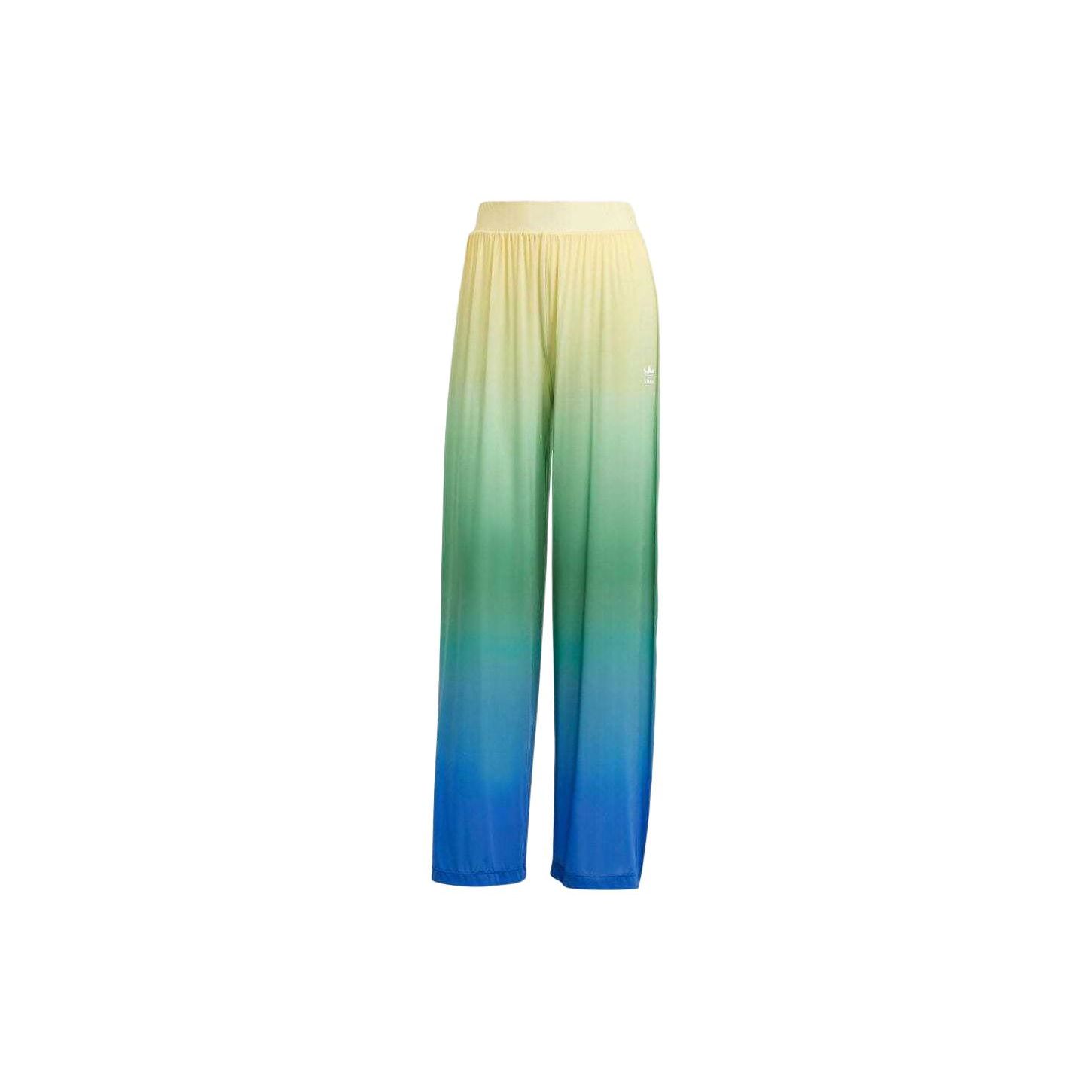 Adidas Originals Gradient Logo Striped Loose Casual Pants Women Bottoms Multicolor JH0619 XS