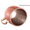 Cocktail Wine Cup Moscow Mule Mug Stainless Steel Hammered Copper Plated Beer Cup Coffee Cup Bar Drinkware for Ramadan
