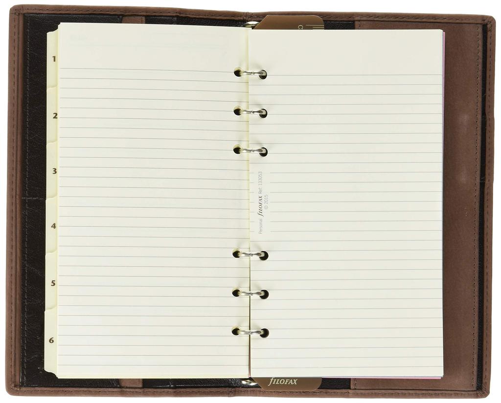 Filofax Holborn Nubuck Slim System Organizer, Brown, 17-026048, Officially Imported