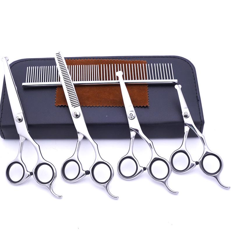 Teddy Dog 6-Inch Stainless Steel Grooming Scissors Set