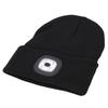 Winter Knitted Hat with Detachable Light Warm USB Rechargeable LED Headlamp Hat for Running Camping Cycling Fishing