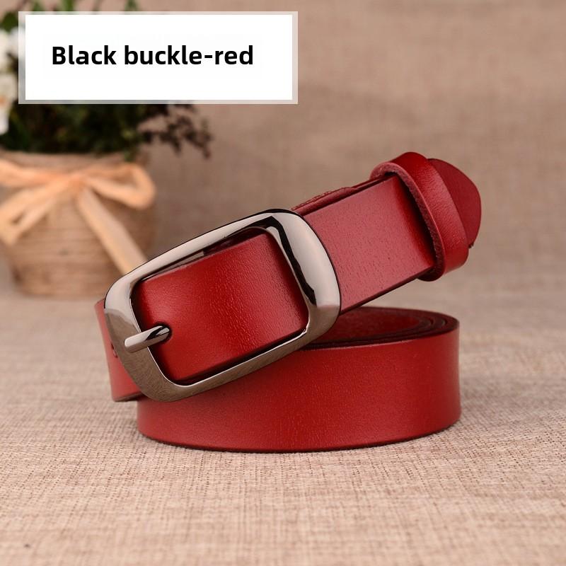 

Женский ремень из натуральной кожи - пряжка-булавка, регулируемый модный аксессуар для пояса 110cm