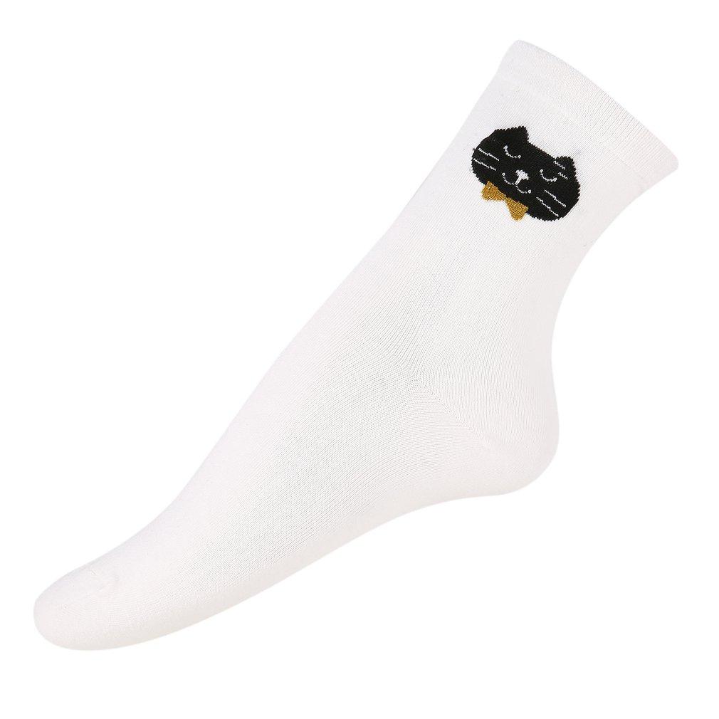 

Теплые осенне-зимние удобные мягкие женские носки с кошачьим рисунком, повседневные милые новые тонкие носки для женщин и девочек