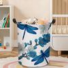 1pc, Dragonfly Floral Large Laundry Basket for Dirty Clothes, Collapsible Laundry Hamper Blanket Basket for Bathroom, Bedroom, Living Room Decor, Laun
