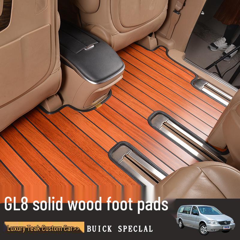 

Коврики из тикового дерева для Buick GL8 2020 Avenir Fathead Fish Lucene ES25S Red Sandalwood Color