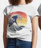 The Great Wave of Kanagawa Retro T Shirt %100 Premium Quality Unisex T-Shirt