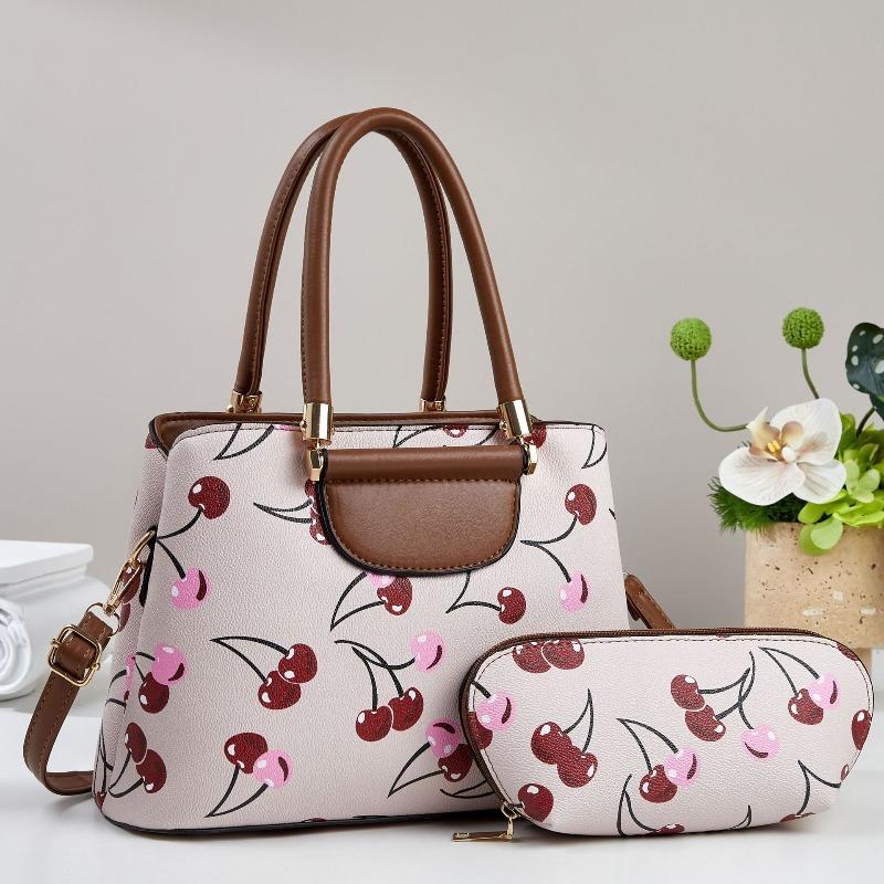 Trendy Fashionable Print Women's Bags Versatile Casual Tote Bags Essential 2Piece Set Handbags for Large-capacity Commuting Bags